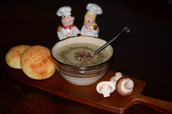 Картинка еда грибы +грибные+блюда суп грибной