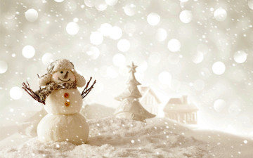 Картинка праздничные снеговики новый год зима снег снеговик christmas merry snow winter