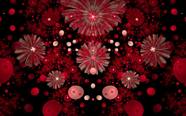 Обои картинки фото 3д графика, цветы , flowers, красные, цветы