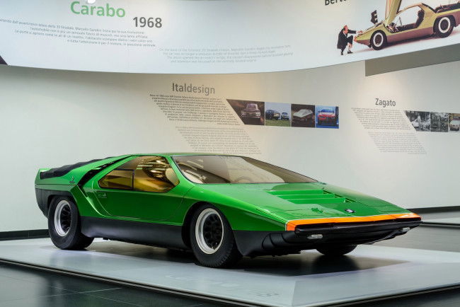 Обои картинки фото alfa romeo carabo 1968, автомобили, выставки и уличные фото, 1968, carabo, alfa, romeo