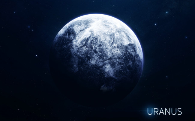 Обои картинки фото космос, уран, звезды, планета, uranus, система, солнечная, planet, space, art, stars, арт, system, berries