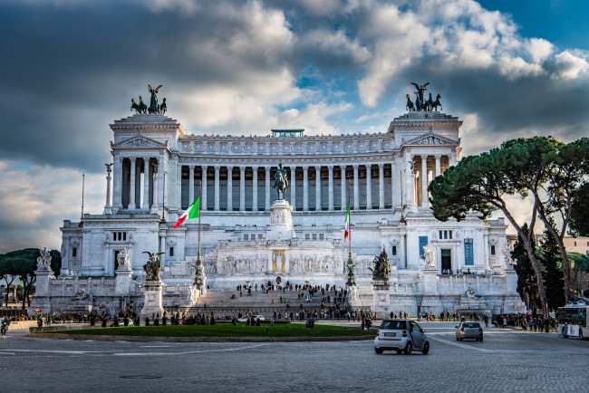 Обои картинки фото monument to victor emmanuel ii,  rome, города, рим,  ватикан , италия, простор