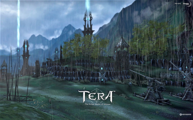 Обои картинки фото видео игры, tera,  the exiled realm of arborea, строения, оружие