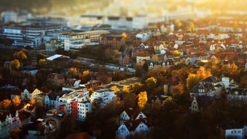 Картинка города -+панорамы городской пейзаж здание сдвиг наклона тилт шифт tilt shift