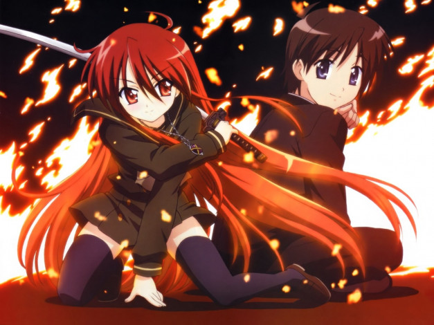 Обои картинки фото аниме, shakugan, no, shana