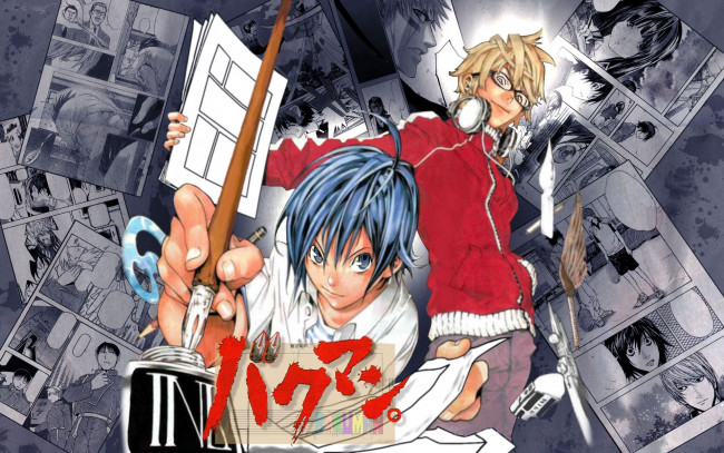 Обои картинки фото аниме, bakuman