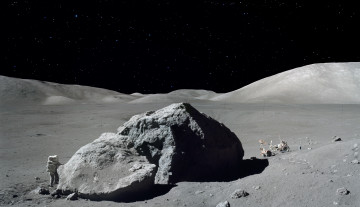 Картинка космос луна астронавт apollo 17