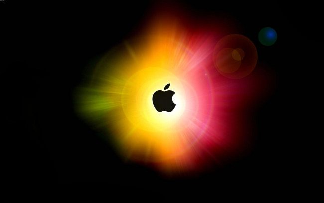 Обои картинки фото компьютеры, apple, яблоко, логотип, фон