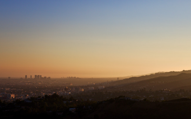 Обои картинки фото города, лос-анджелес , сша, los, angeles, california, usa, city, sunset