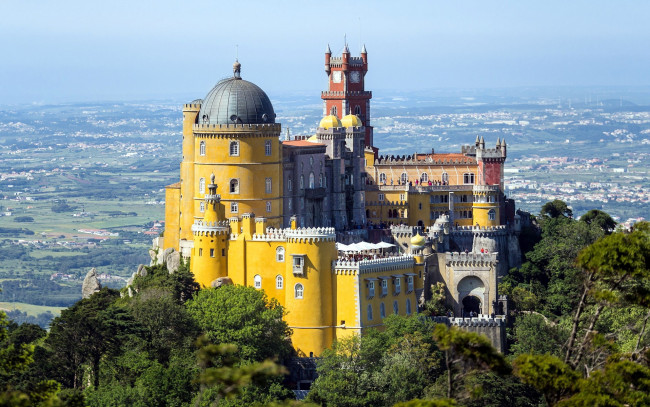 Обои картинки фото pena palace,  portugal, города, - дворцы,  замки,  крепости, pena, palace, portugal