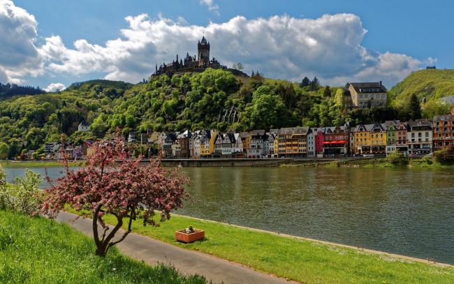 Обои картинки фото reichsburg castle, города, замки германии, reichsburg, castle