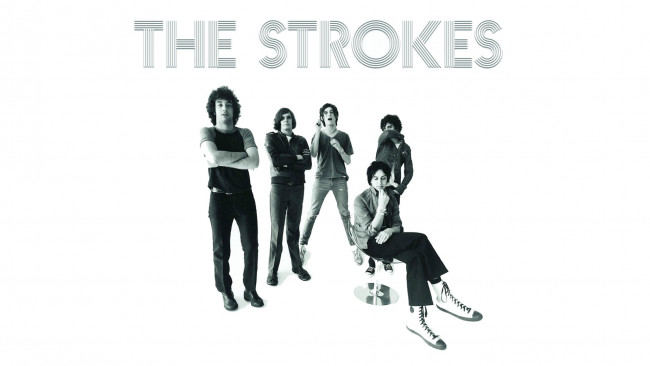 Обои картинки фото the-strokes, музыка, the strokes, группа