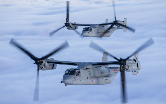 Обои картинки фото mv-22b osprey, авиация, другое, военный, самолет, вмс, сша, mv-22b, osprey, корпус, морской, пехоты