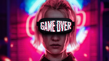 обоя game over, фэнтези, девушки, game, over