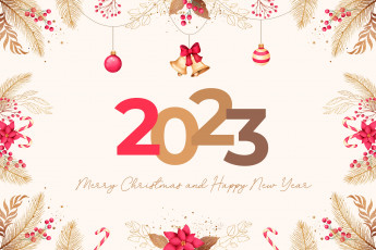 Картинка праздничные 3д+графика+ новый+год рождественское поздравление рождество новый 2023 год минимализм