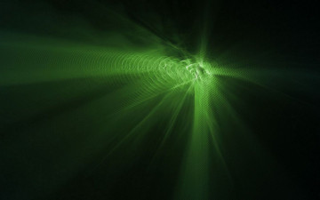 Картинка 3д+графика абстракция+ abstract зеленый свет