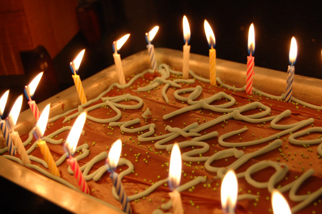Обои картинки фото праздничные, день рождения, торт, свечи