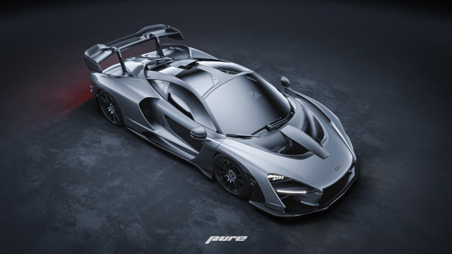 Обои картинки фото 2024 mclaren senna, автомобили, 3д, 2024, mclaren, senna, гиперкар, вид, сверху