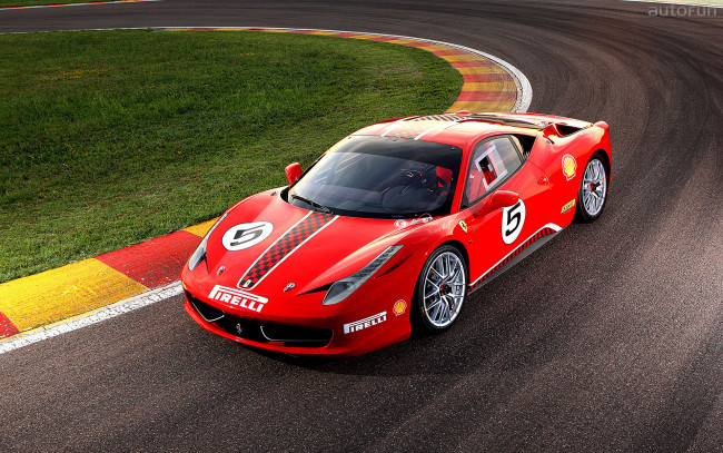 Обои картинки фото ferrari, 458, challenge, автомобили