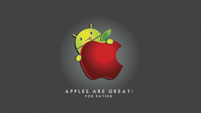 Обои картинки фото компьютеры, apple, яблоко, android