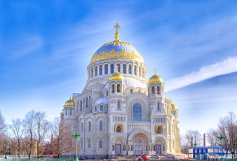 Картинка морской собор кронштадт города православные церкви монастыри купол