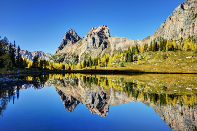 Обои картинки фото lake, o`hara, yoho, national, park, canada, природа, реки, озера, ohara, канада, озеро, отражение, горы