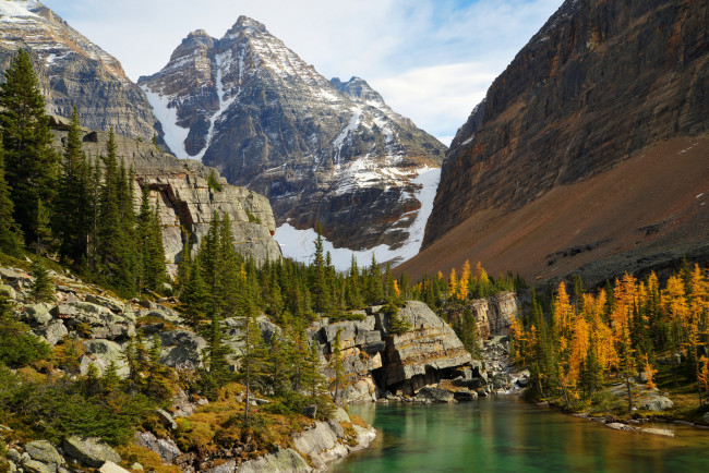 Обои картинки фото lake, o`hara, yoho, national, park, canada, природа, горы, озеро, канада, ohara