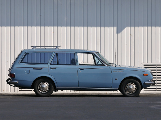 Обои картинки фото автомобили, toyota, van, mark, ii, corona, синий, 1968, t78-t79