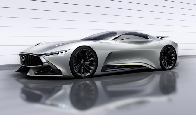 Обои картинки фото 2014 infiniti vision gran turismo, автомобили, infiniti, серебристый