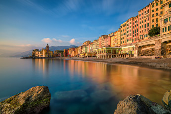 обоя camogli, города, - панорамы, побережье