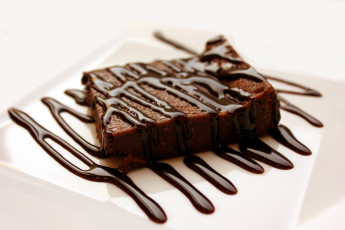 Картинка еда пирожные +кексы +печенье соус шоколадный брауни