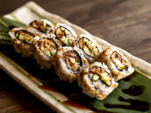 Картинка еда рыба +морепродукты +суши +роллы соус роллы кухня японская