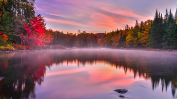 Картинка природа реки озера канада национальный парк мон-трамблан