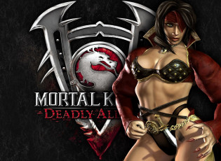 обоя видео игры, mortal kombat deadly alliance, девушка, символ
