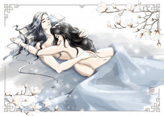 Картинка аниме mo+dao+zu+shi вэй усянь лань ванцзи постель
