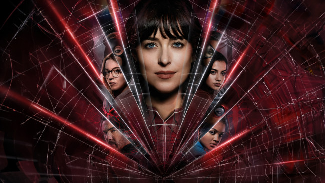 Обои картинки фото madame web ,  2024 , кино фильмы, madame web, фантастика, боевик, мадам, паутина, dakota, johnson, sydney, sweeney, emma, roberts