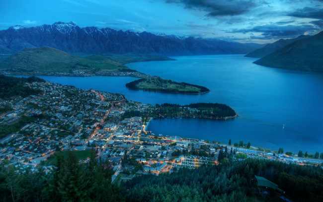 Обои картинки фото queenstown, new, zealand, города, пейзажи