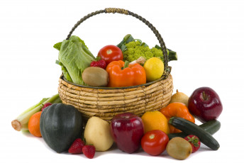 Картинка еда овощи помидоры перец томаты капуста белокачанная+капуста цветая+капуста