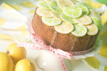 Картинка еда пирожные кексы печенье лимоны торт