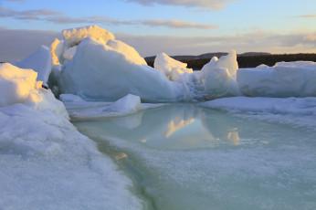 Картинка природа айсберги ледники зима глыбы лед