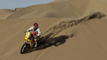 Картинка спорт мотокросс гонка песок пустыня