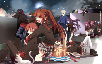 обоя аниме, little, busters