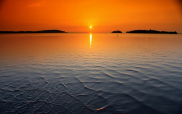 Картинка природа восходы закаты океан зарево солнце острова