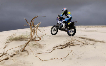 Картинка спорт мотокросс гонка песок пустыня