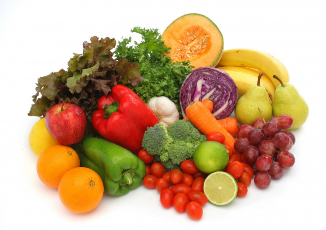 Обои картинки фото еда, фрукты, овощи, вместе, перец, груши, апельсины
