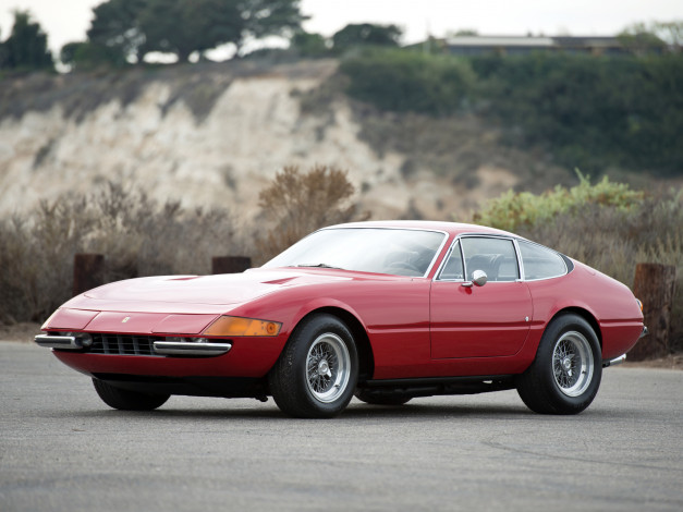 Обои картинки фото автомобили, ferrari, красный, 1971, daytona, gtb, 4, 365