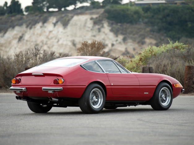 Обои картинки фото автомобили, ferrari, красный, 1971, daytona, gtb, 4, 365