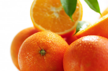 Картинка еда цитрусы капли макро апельсины