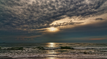 Картинка природа моря океаны море восход солнце небо