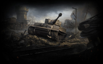 обоя видео игры, мир танков , world of tanks, тяжёлый, танк, wg, tiger, i